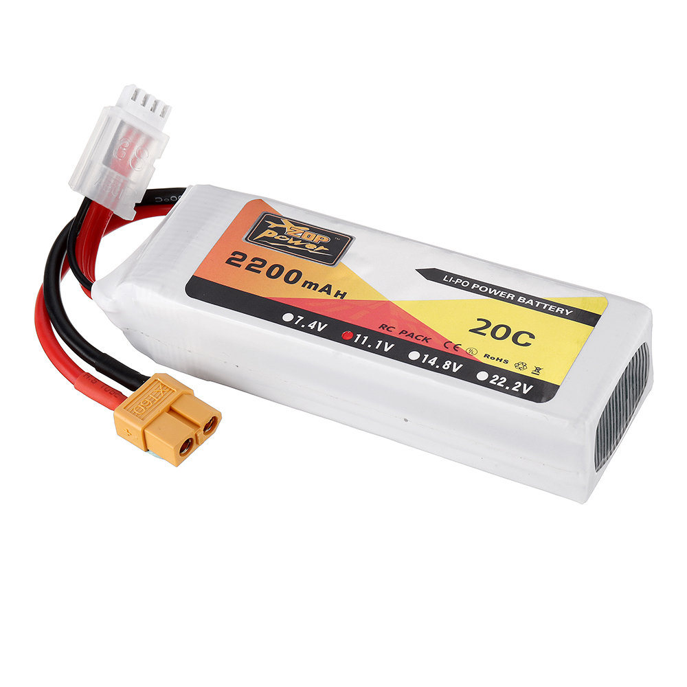 2PcsZOPPower111V2200mAh3S20CLipoBatteryXT60PlugforEachineWizardX220FPVRacingRCDrone-1762850-6