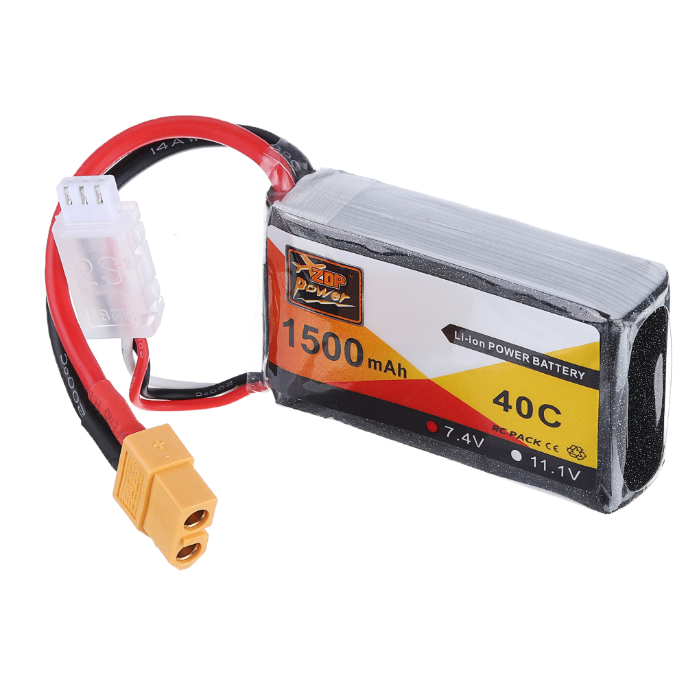 2PcsZOPPower74V1500mAh40C2SLipoBatteryXT60Plug-1655157-4