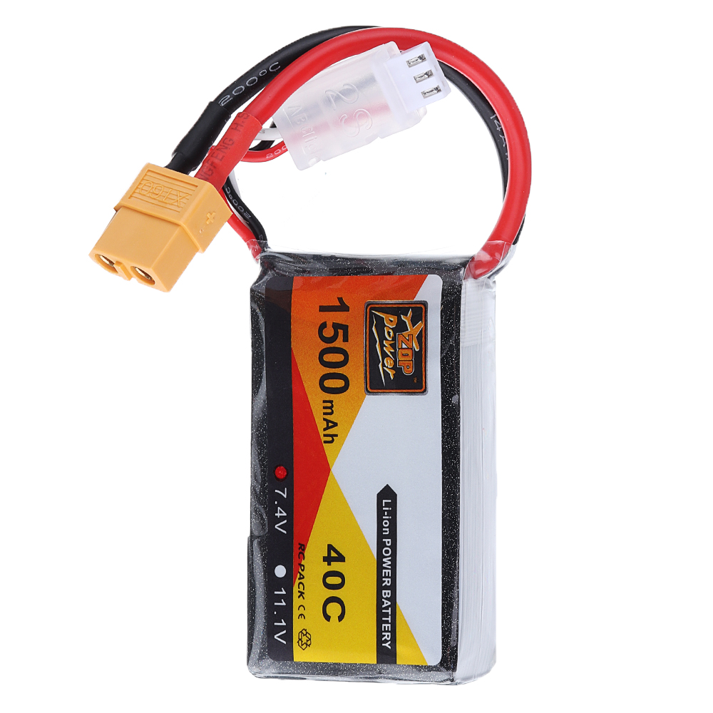 2PcsZOPPower74V1500mAh40C2SLipoBatteryXT60Plug-1655157-6