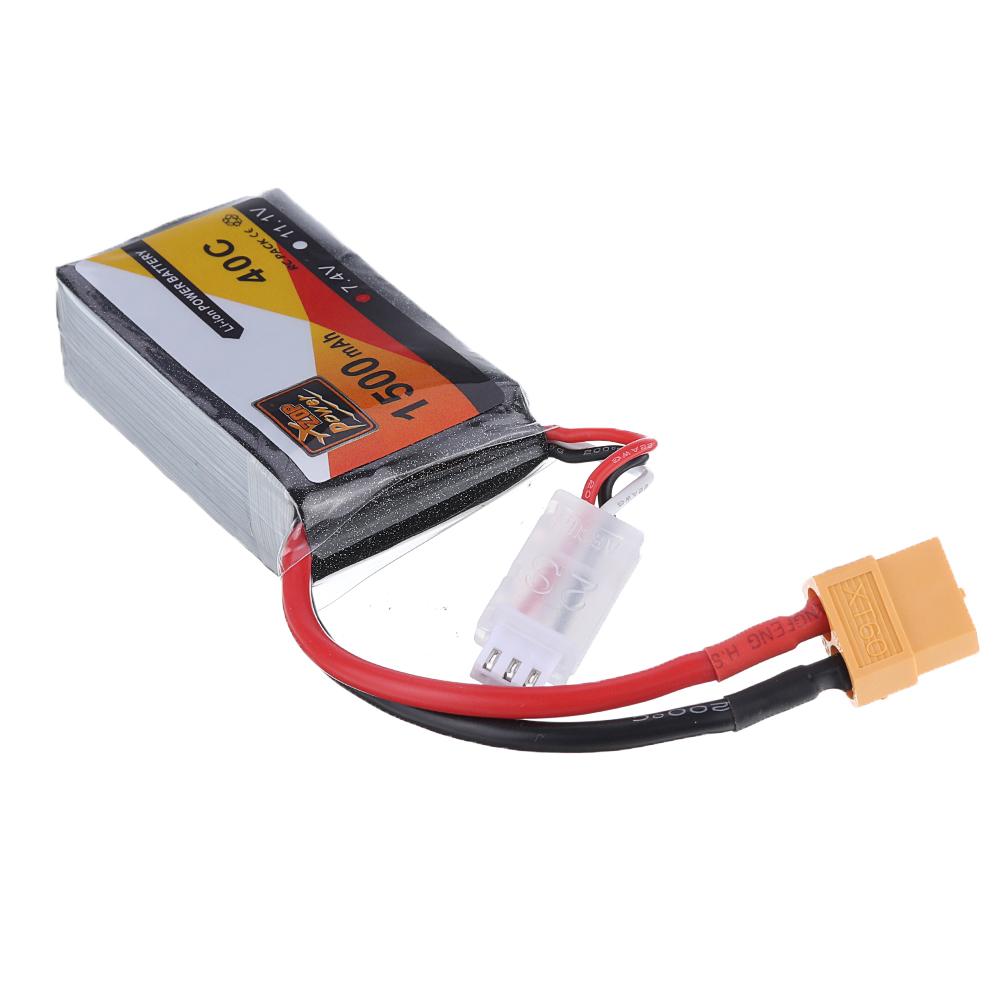 2PcsZOPPower74V1500mAh40C2SLipoBatteryXT60Plug-1655157-7