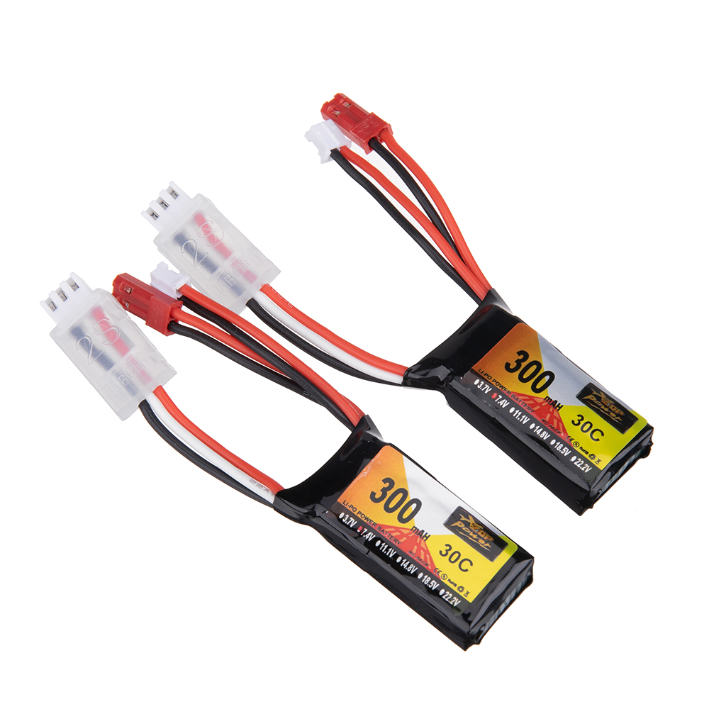 2PcsZOPPower74V300mAh30C2SLiPoBatteryPH20PlugforRCDrone-1978413-2