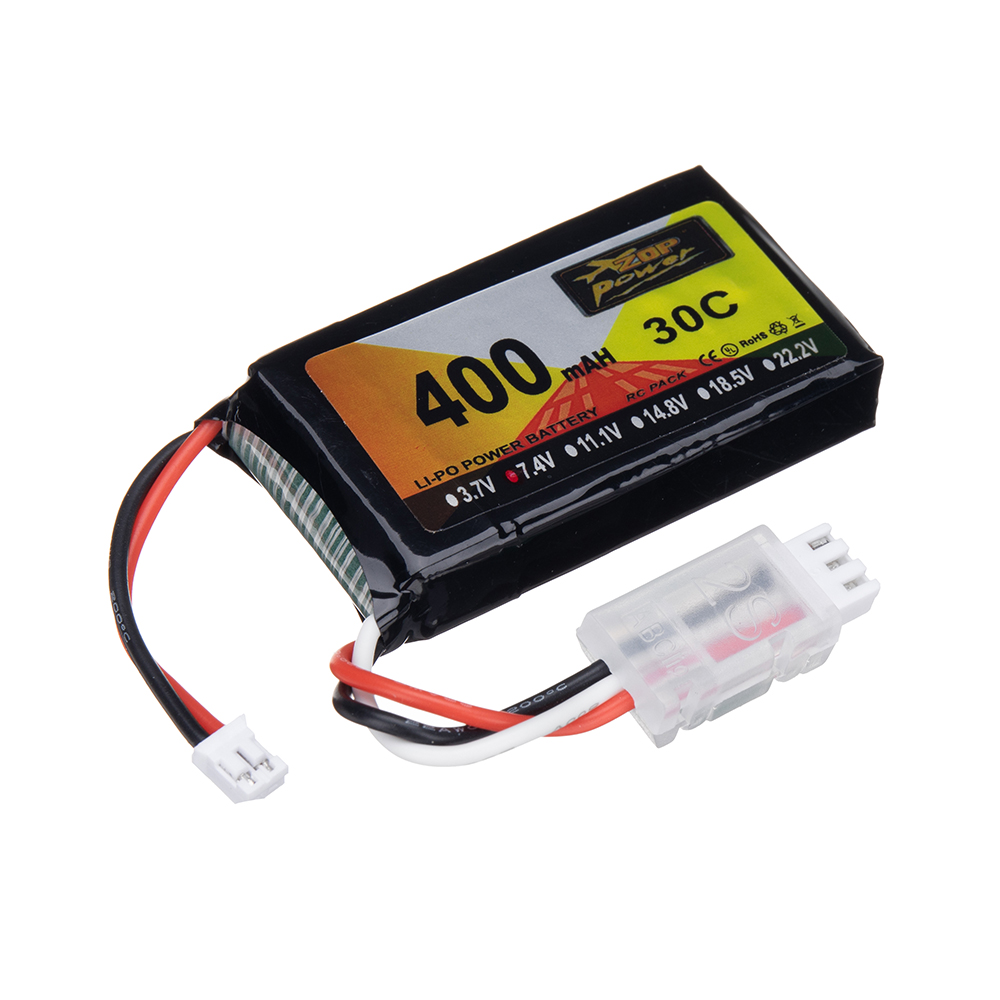 2PcsZOPPower74V400mAh30C2SLiPoBatteryPH20PlugforRCDrone-1978407-6