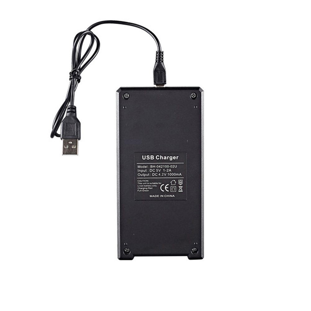 2Slot18650BatteryChargerCH2USBDC5V1-2AInputDC42V1000mAOutputfor37VLi-ionBattery104401450016340166501-1994291-11