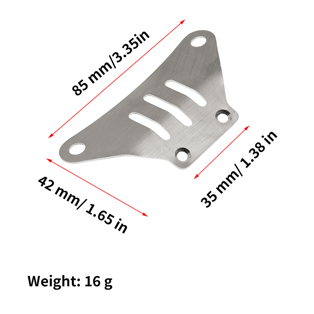 304StainlessSteelChassisFrontAndRearGuardsScratch-ResistantAndAnti-ScratchPlatesfor110TAMIYATT02RCCa-2003683-7