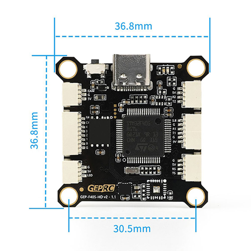 305x305mmGEPRCGEPF405HDV2F4OSDFlightController3-6Swith5V9VBECOutputSupportDJIO3AirUnitforFPVRCRacing-2003384-4