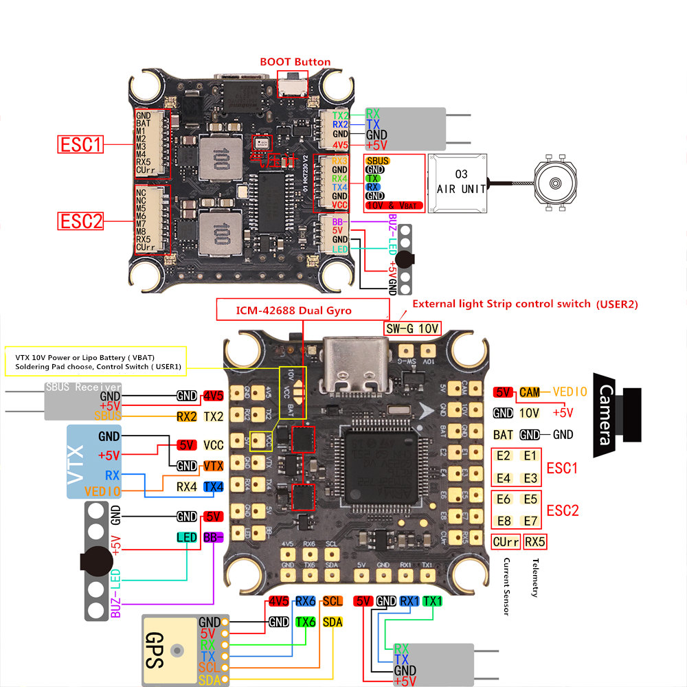 305x305mmHAKRC45AF7V2StackF7FlightControllerDualGyrowith5V10VBECOutput45ABL_S2-6S4in1ESCFlytowerSupp-1774879-9