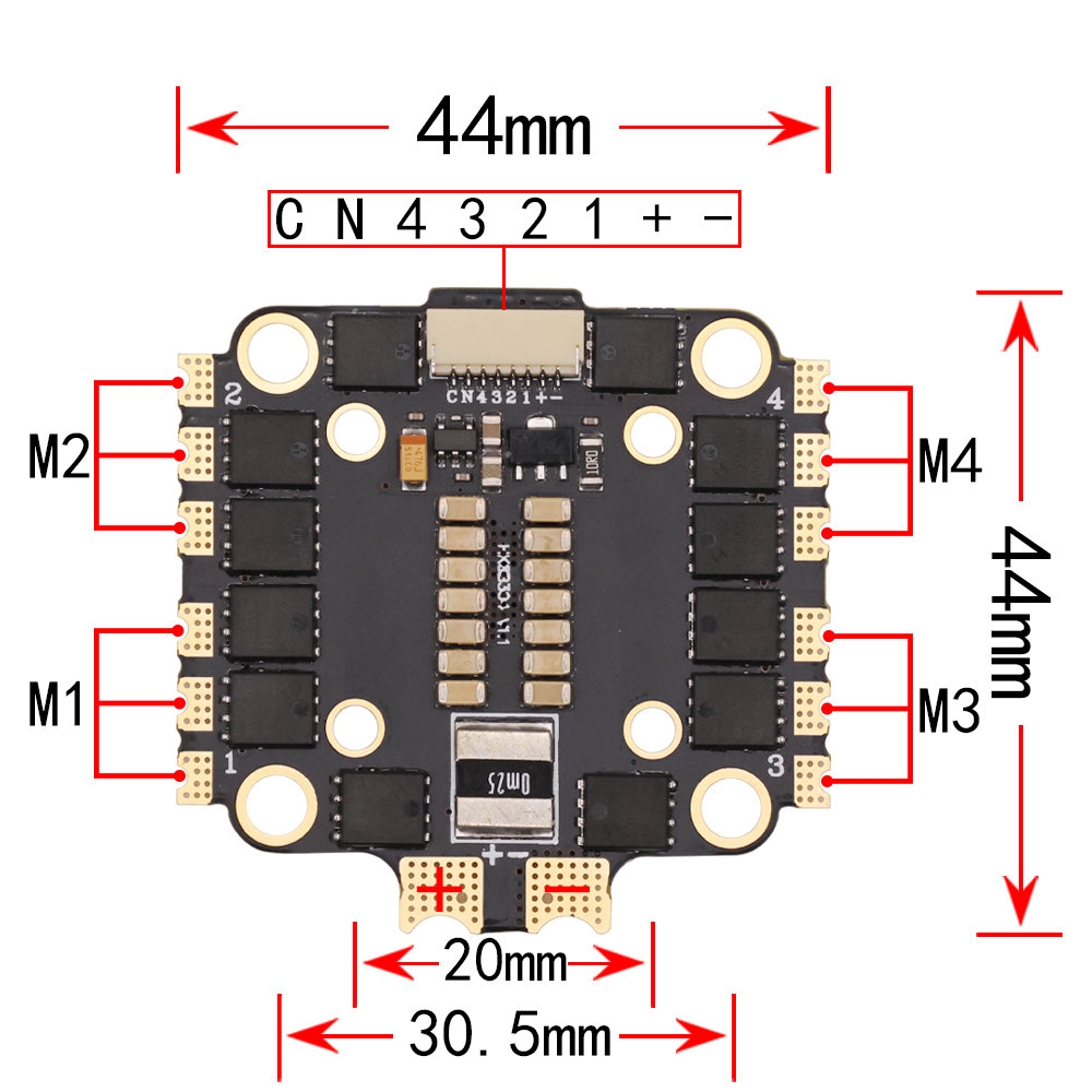 305x305mmHAKRC45AF7V2StackF7FlightControllerDualGyrowith5V10VBECOutput45ABL_S2-6S4in1ESCFlytowerSupp-1774879-10