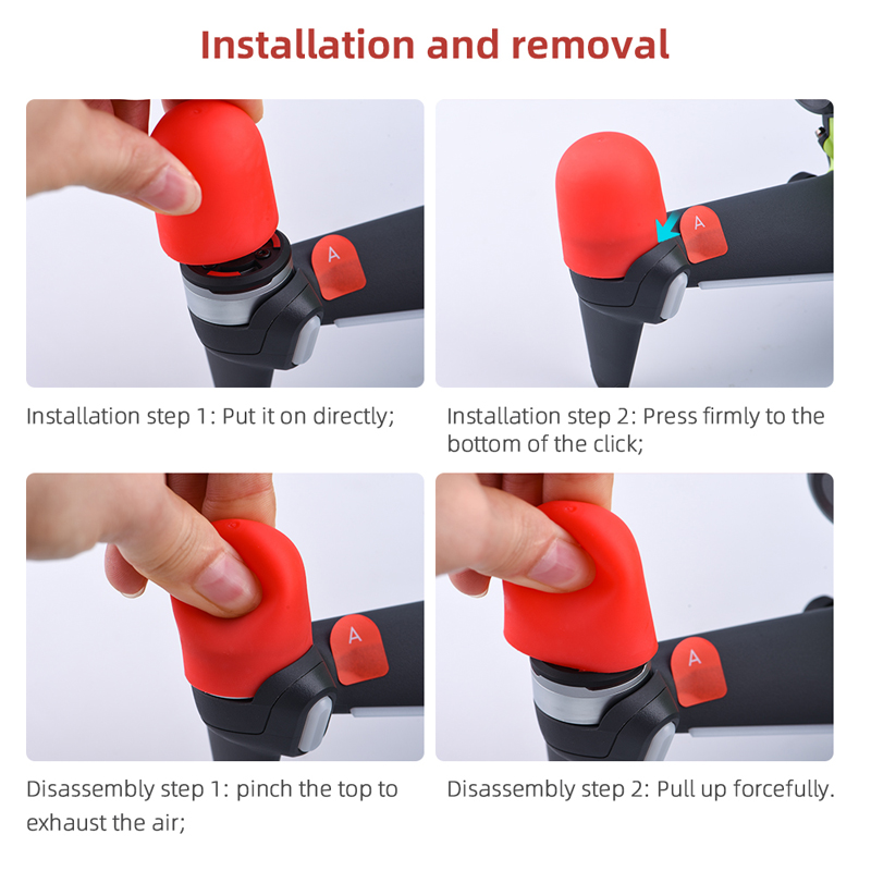 4PCSDJIFPVComboSparePartMotorSiliconeProtectiveDust-proofCoverCapBlackRedWhiteBlueOrange-1832258-1