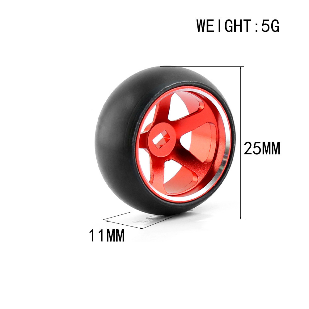 4PCSDriftTiresWheelsMetalRimsforWltoysK989K969P939284161284010284131MINI-Q128RCCarVehiclesModelParts-1977583-1