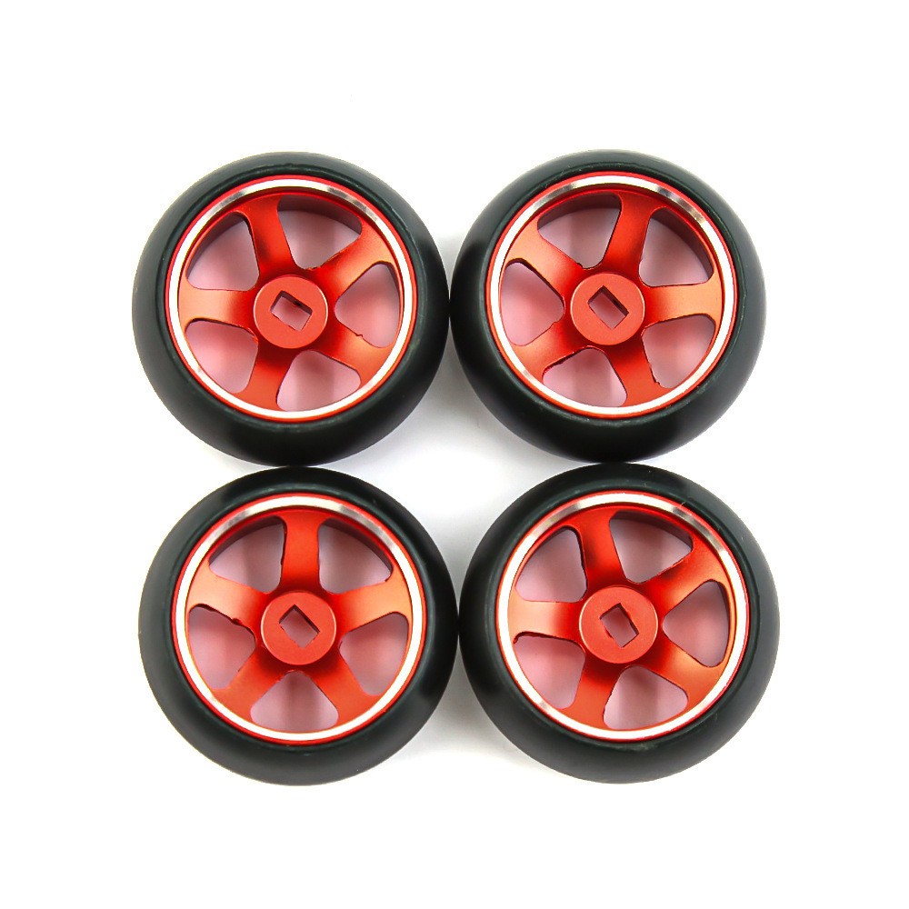 4PCSDriftTiresWheelsMetalRimsforWltoysK989K969P939284161284010284131MINI-Q128RCCarVehiclesModelParts-1977583-2