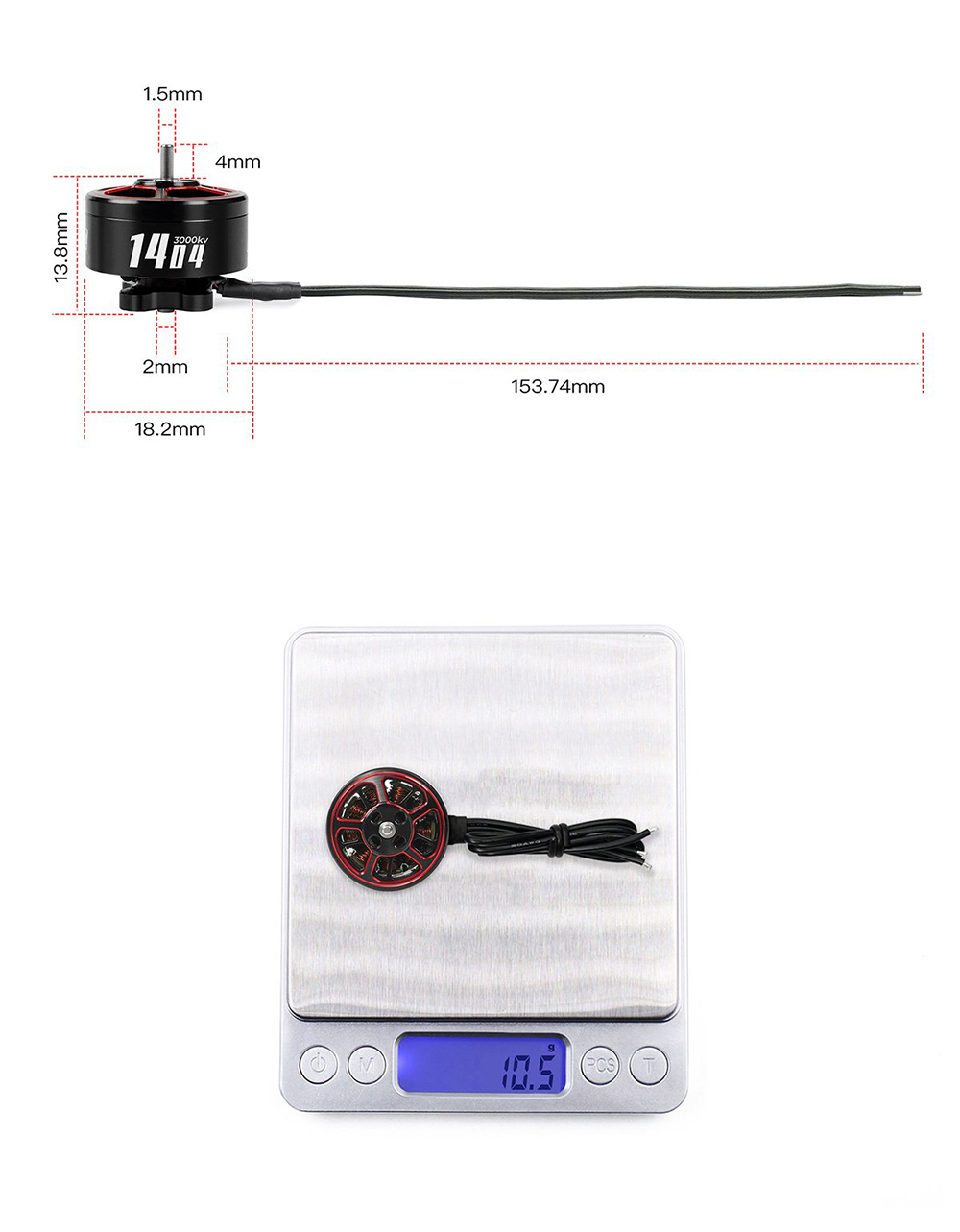 4PCSGEPRCSPEEDX214043000KV4S4600KV3-4SBrushlessMotorforTernLR402Inch3Inch4InchLightwightRCFPVRacingD-2007595-5