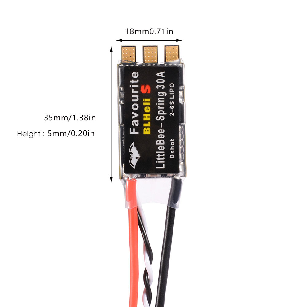 4PCSLittleBee30ASBLHeli_SOPTO2-6SBrushlessESCforDIYRCFPVRacingDrone-2012329-2