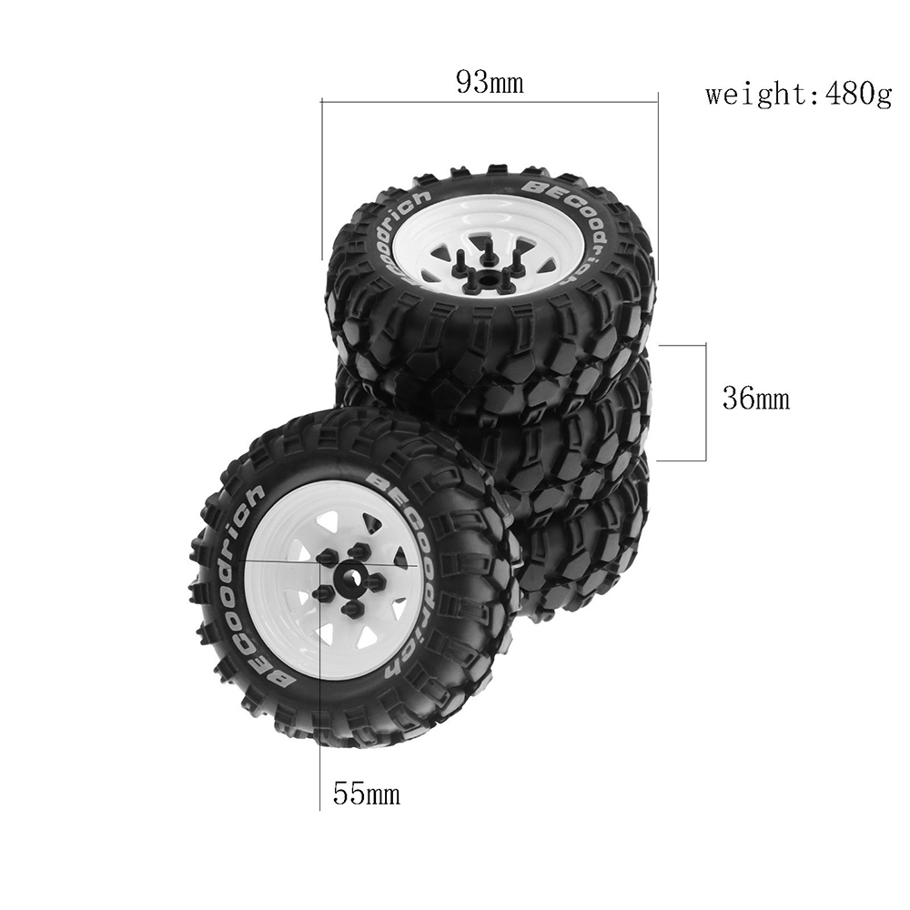 4PCSOffRoadTiresWheel19inchfor18RCRacingCrawlerCarFMSNT4SCX10W136RCCarPartsHexAdapte-1999088-6