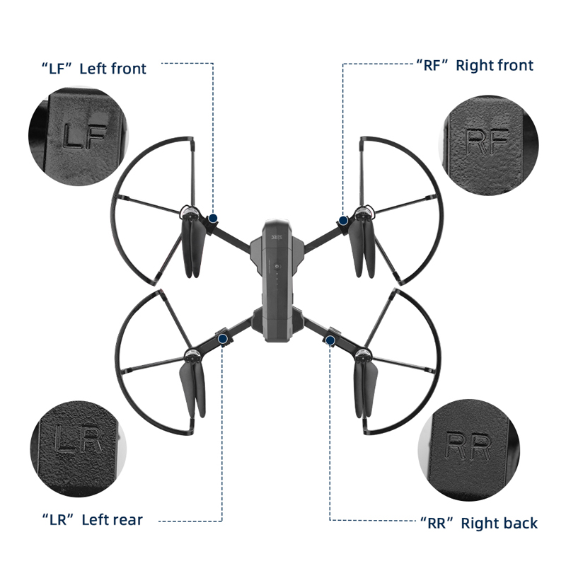 4PCSPropellerBladeProtectiveGuardCoverProtectorforSJRCF11S4KPRORCDroneQuadcopter-1949853-6