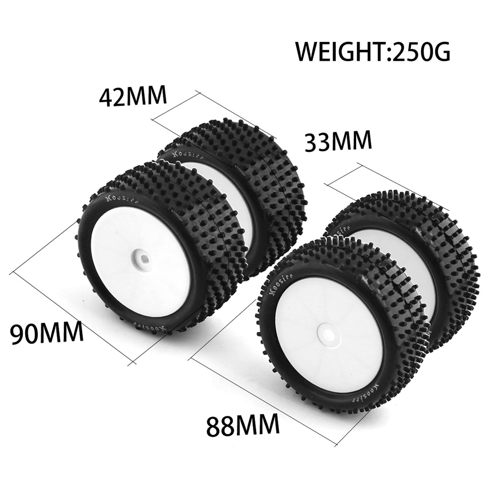 4PCSTiresWheels12mmHexOff-RoadforXRAYXB2DIRTSRX2SRX4BanditTeknoEB410yokomoyz4110RCCarVehiclesModelPa-1975616-2