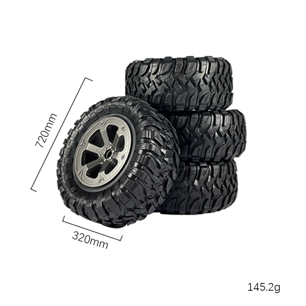 4PCSUpgradedLargerClimbingTiresWheelsforLDRCLDP06MN99SWPLC24C34112UnimogRCCarVehiclesModelsSparePart-1978432-1