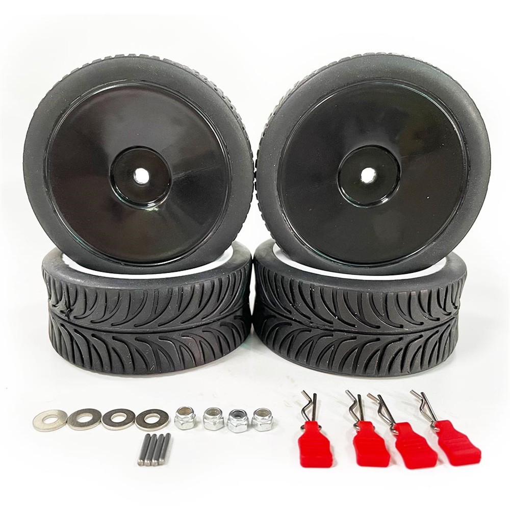4PCSUpgradedLargerTiresWheels12mmHexforWltoys144001144010124017124018124019RCCarVehiclesModelParts-1889804-9
