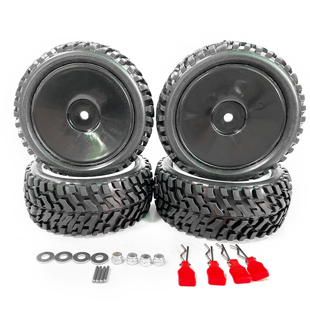 4PCSUpgradedLargerTiresWheels12mmHexforWltoys144001144010124017124018124019RCCarVehiclesModelParts-1889804-10