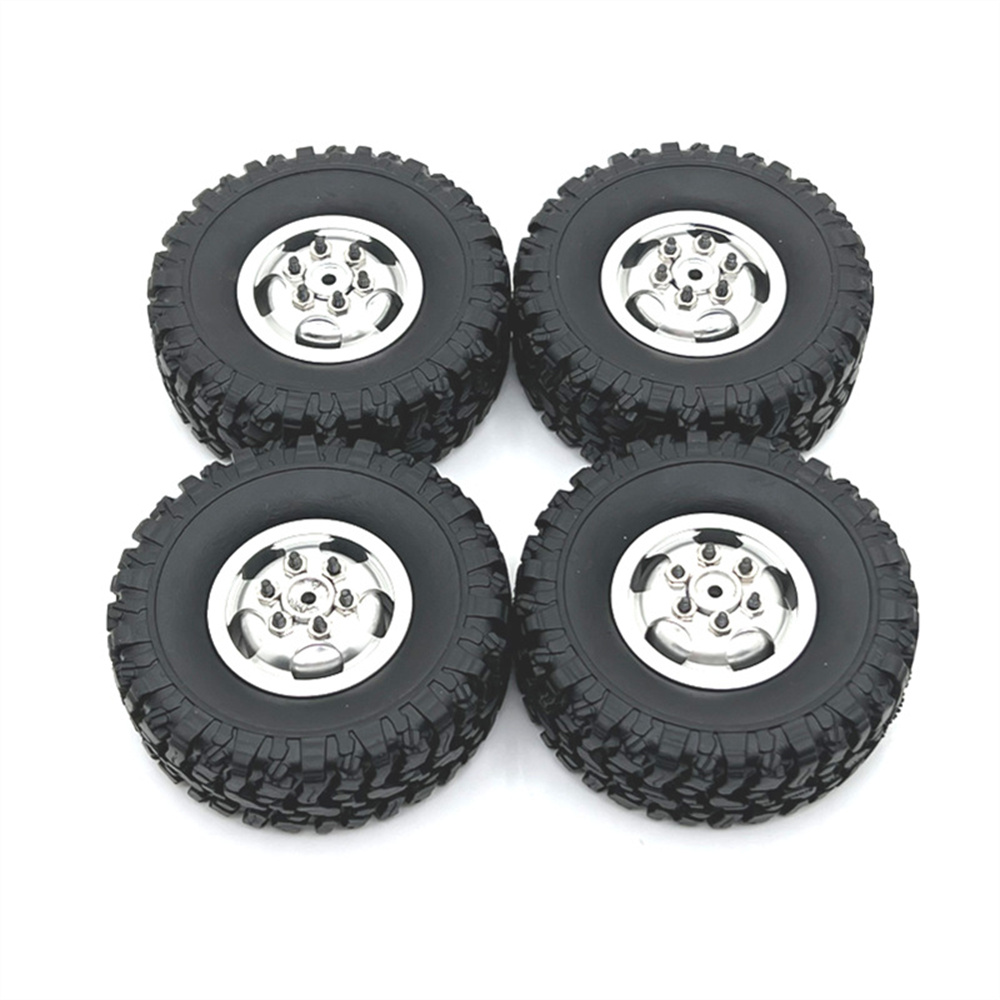 4PCSUpgradedMetalRimsTiresWheelsMNRCMN82forTOYOTALandCruiserLC79112WPL116RCCarsVehiclesModelsSparePa-2006205-1