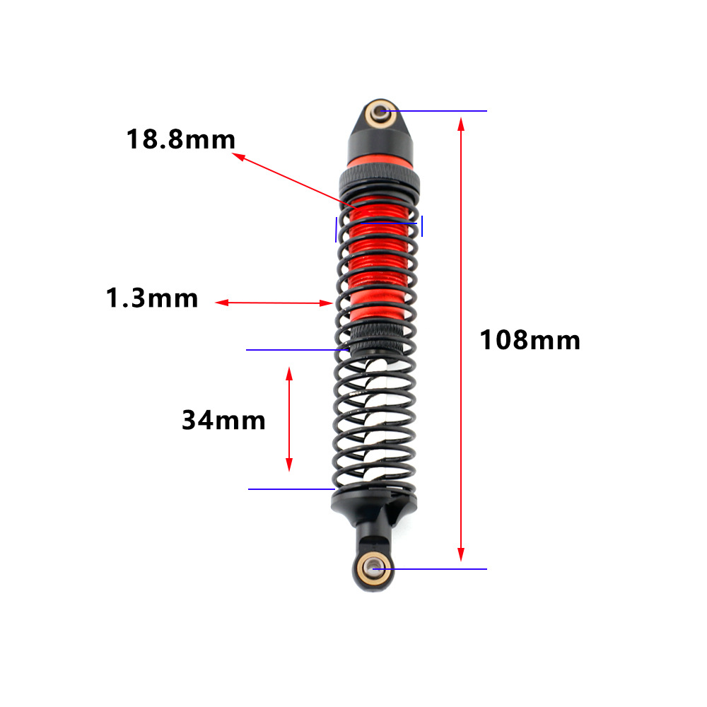 4PCSUpgradedShockAbsorberDamperOillFilledforTRX4TRX6SCX10IIIRGTYikongRacing40824083110RCCarsVehicles-1978815-1