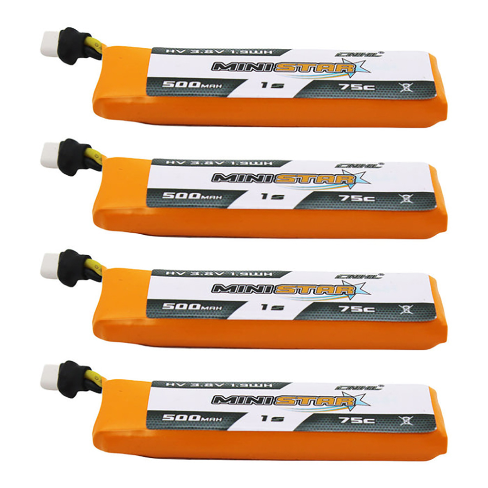 4PacksCNHLMiniStarHV500mAh38V1S75CLipoBatterywithBT20PlugforFPVRCDrones-2014282-1