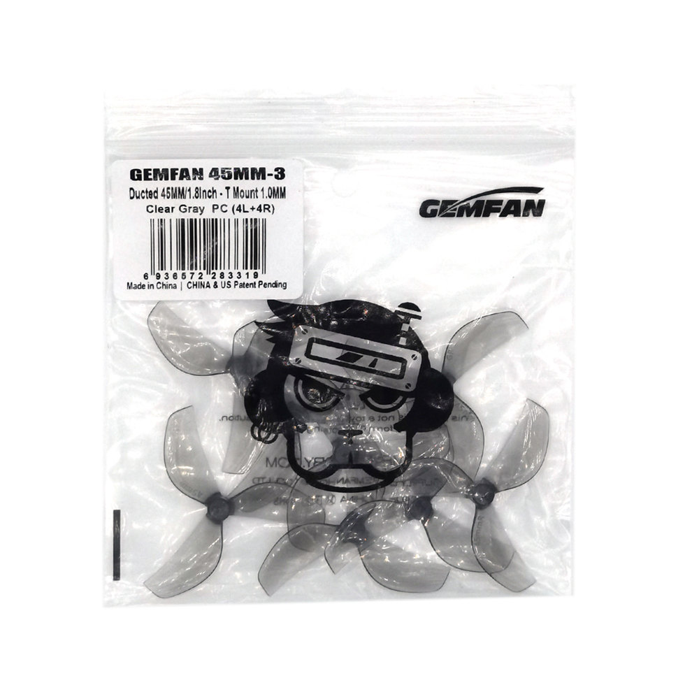 4PairsGemfan45mm18Inch3-BladeDuctedPropeller1mm15mmShaftHolefor80-85mmIndoorThinyWhoopRCDroneFPVRaci-1983441-10