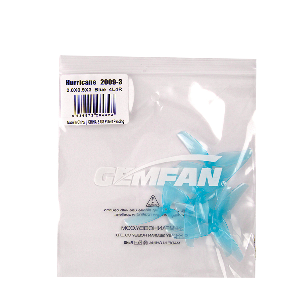 4PairsGemfanHurricane2009Ultra-Light2Inch3-BladePCPropellerforHigh-PoweredRCFPVRacingDronePerformanc-1990910-9