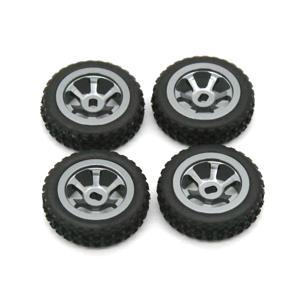 4Pcs128MetalRallyTireforWltoys284131K989K979RCCarVehicleModelsParts-1936475-3