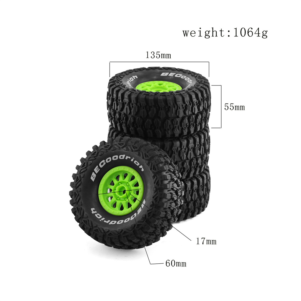 4Pcs135mm178DesertShortCourseTruckTire17mmWheelHexforARRMAMojaveUDRYikongDF7FSOff-roadRCCar-1996981-3