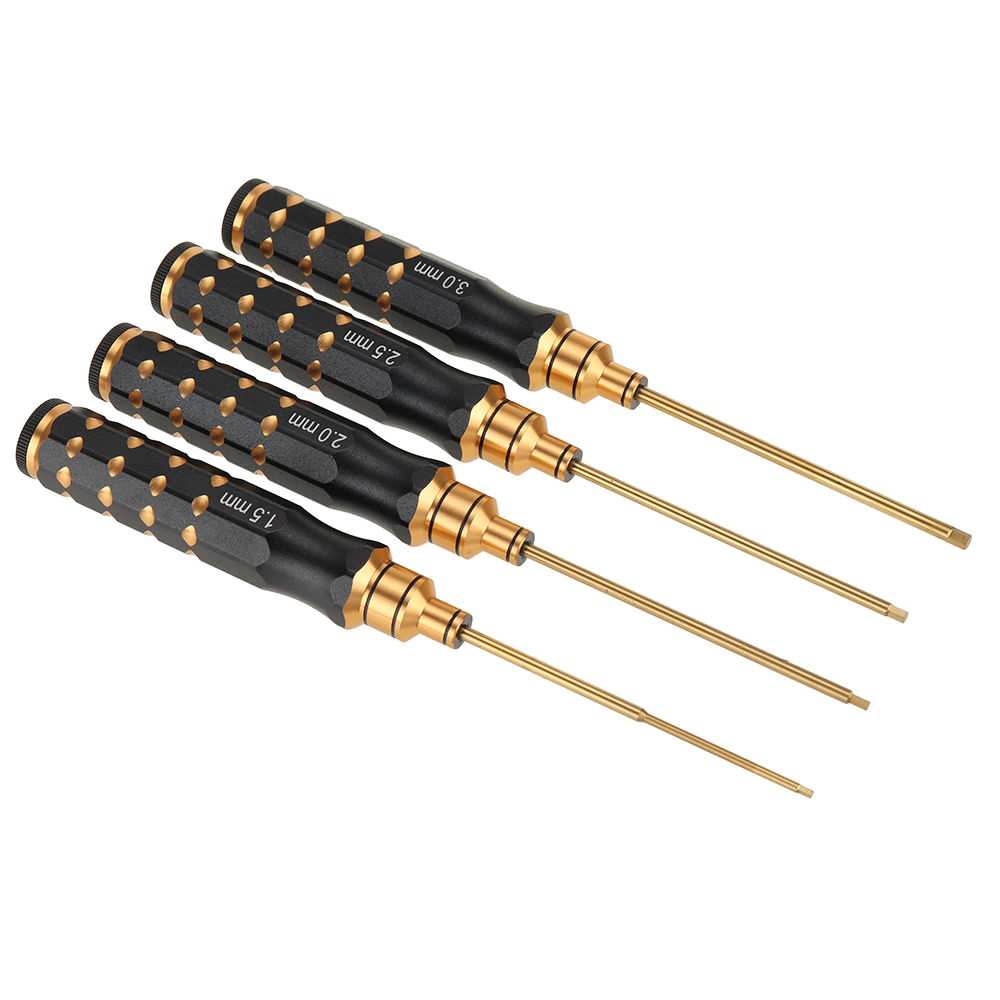 4Pcs15202530mmTitaniumAlloyHexScrewdriverToolKitforRCFPVDrone-1972170-3