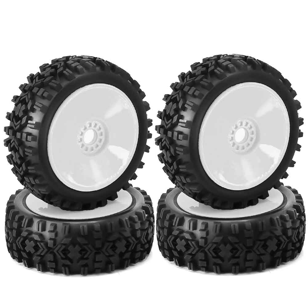 4PcsTiresWheelRims17mmHexfor18NitroOffRoadRCCarHSPHPIKyoshoZDHongnuoRedcatTrxsParts-2011514-11