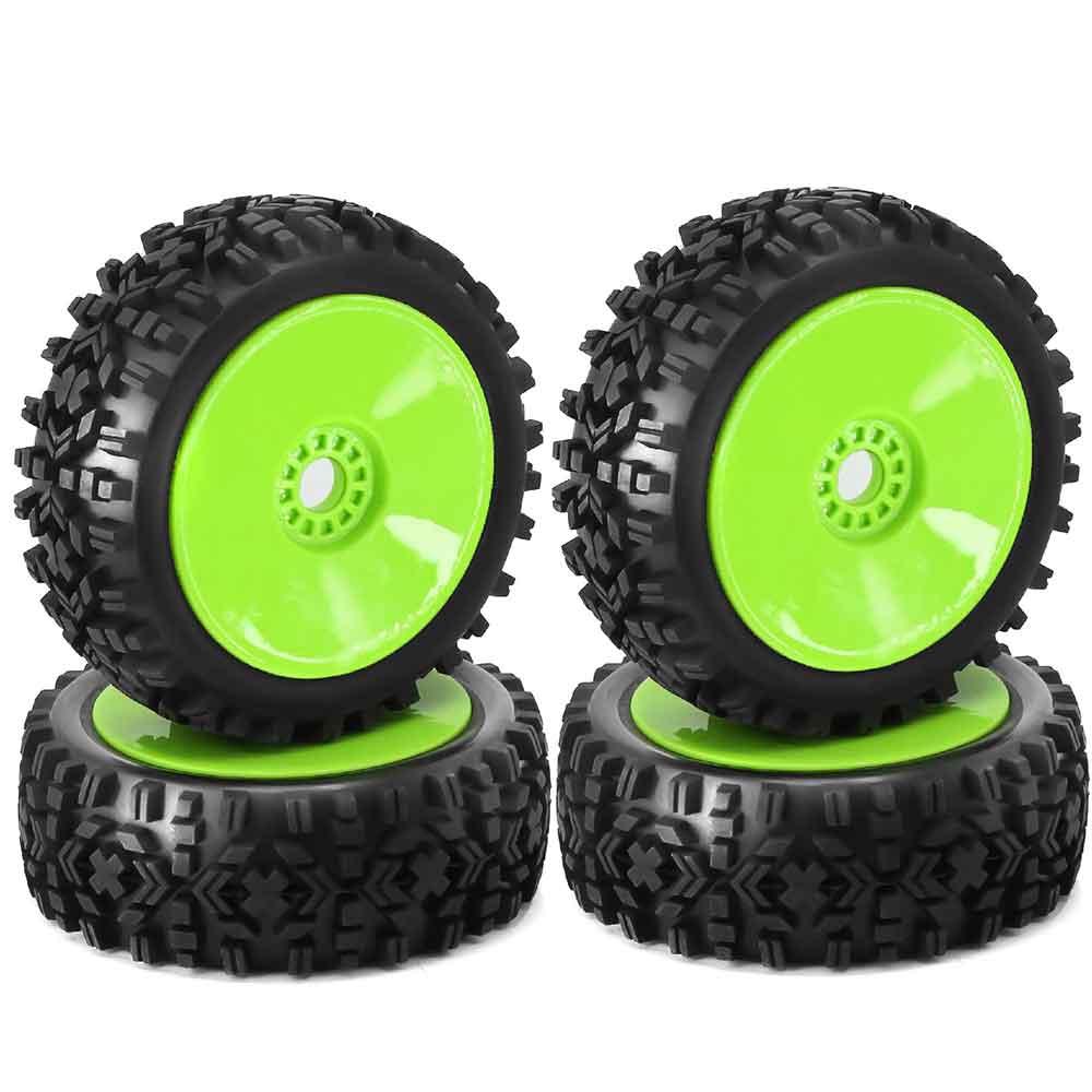 4PcsTiresWheelRims17mmHexfor18NitroOffRoadRCCarHSPHPIKyoshoZDHongnuoRedcatTrxsParts-2011514-9