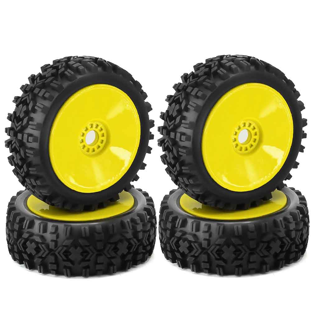 4PcsTiresWheelRims17mmHexfor18NitroOffRoadRCCarHSPHPIKyoshoZDHongnuoRedcatTrxsParts-2011514-10