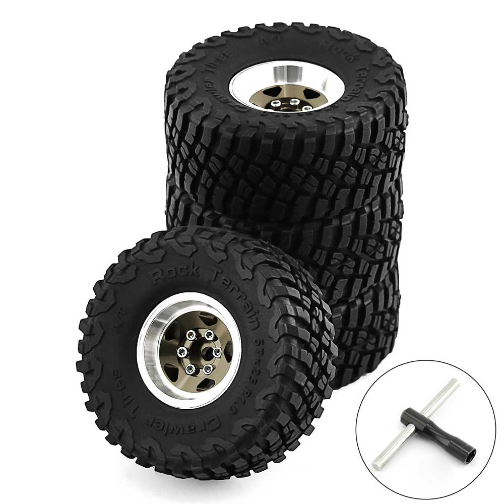 4pcs10inchClimbingCarAluminumAlloyRCCarWheelTirefor118TRX4MSCX24FMSFCX18FCX24FuritekFX118Off-roadPar-1999176-11
