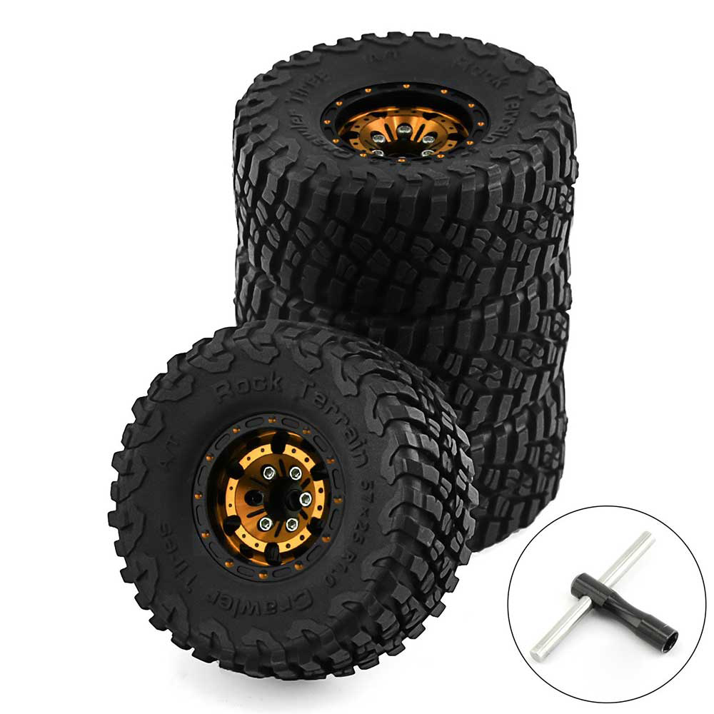 4pcs10inchClimbingCarAluminumAlloyRCCarWheelTirefor118TRX4MSCX24FMSFCX18FCX24FuritekFX118Off-roadPar-1999176-16