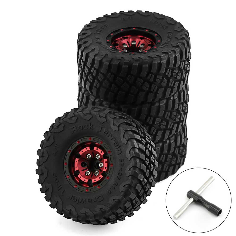4pcs10inchClimbingCarAluminumAlloyRCCarWheelTirefor118TRX4MSCX24FMSFCX18FCX24FuritekFX118Off-roadPar-1999176-17