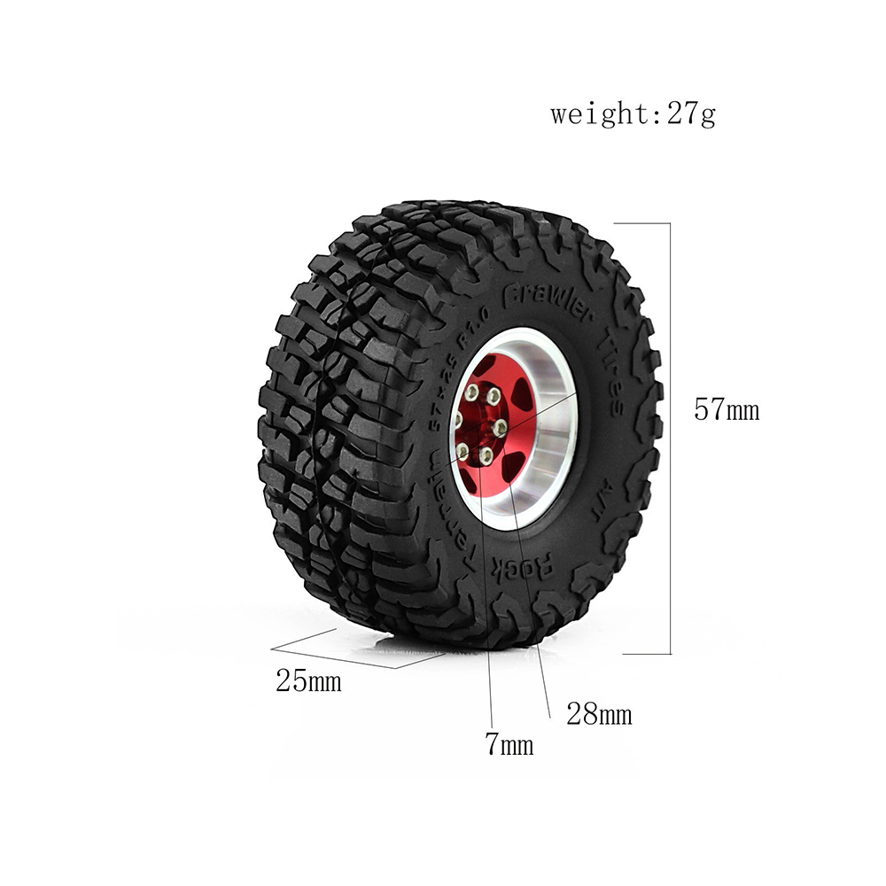 4pcs10inchClimbingCarAluminumAlloyRCCarWheelTirefor118TRX4MSCX24FMSFCX18FCX24FuritekFX118Off-roadPar-1999176-6