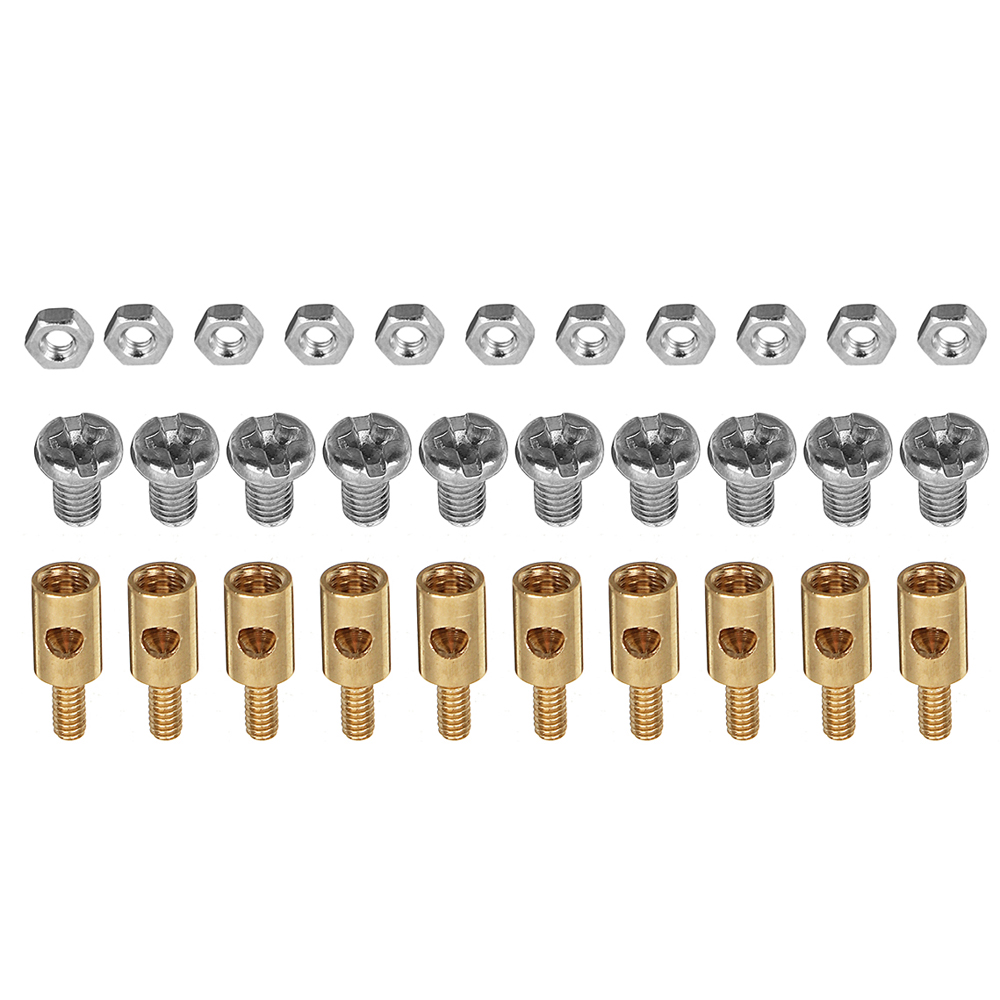 50PCS25mmAdjustablePushrodConnectorsLinkageStoppersForRCAirplane-1899281-2