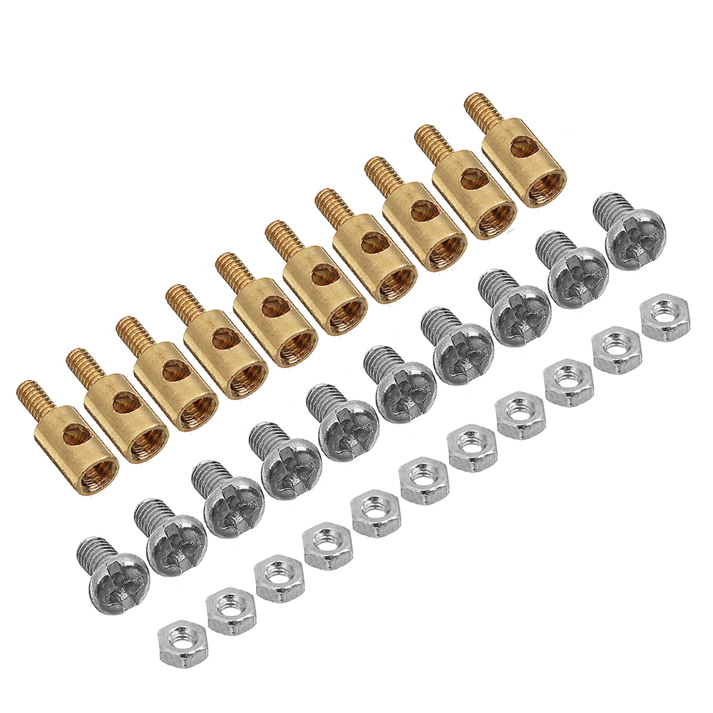 50PCS25mmAdjustablePushrodConnectorsLinkageStoppersForRCAirplane-1899281-4