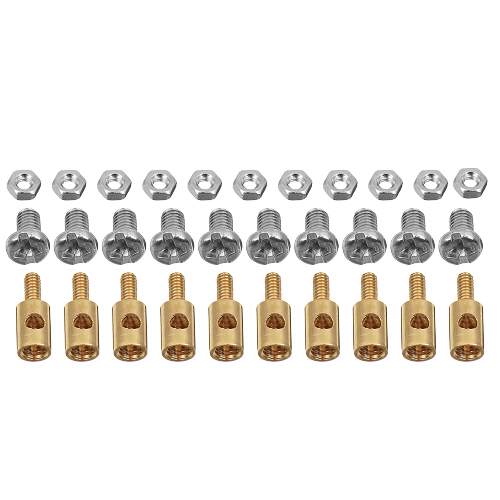 50Pcs31mmAdjustablePushrodConnectorsLinkageStoppersForRCAirplane-1899282-2