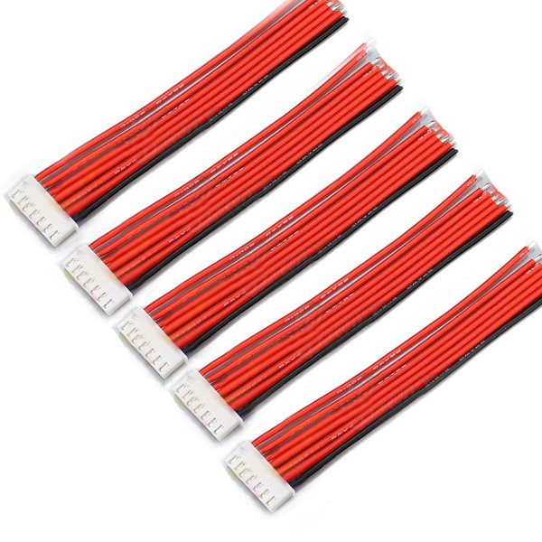 5PCS6S7Pin254XH30cmLipoBatteryChargerSiliconeWireBalanceExtensionCable-1190580-1