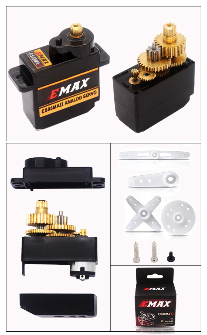 5PCSEMAXES08MAII12gMiniMetalGearAnalogServoforRCModel-1132442-2