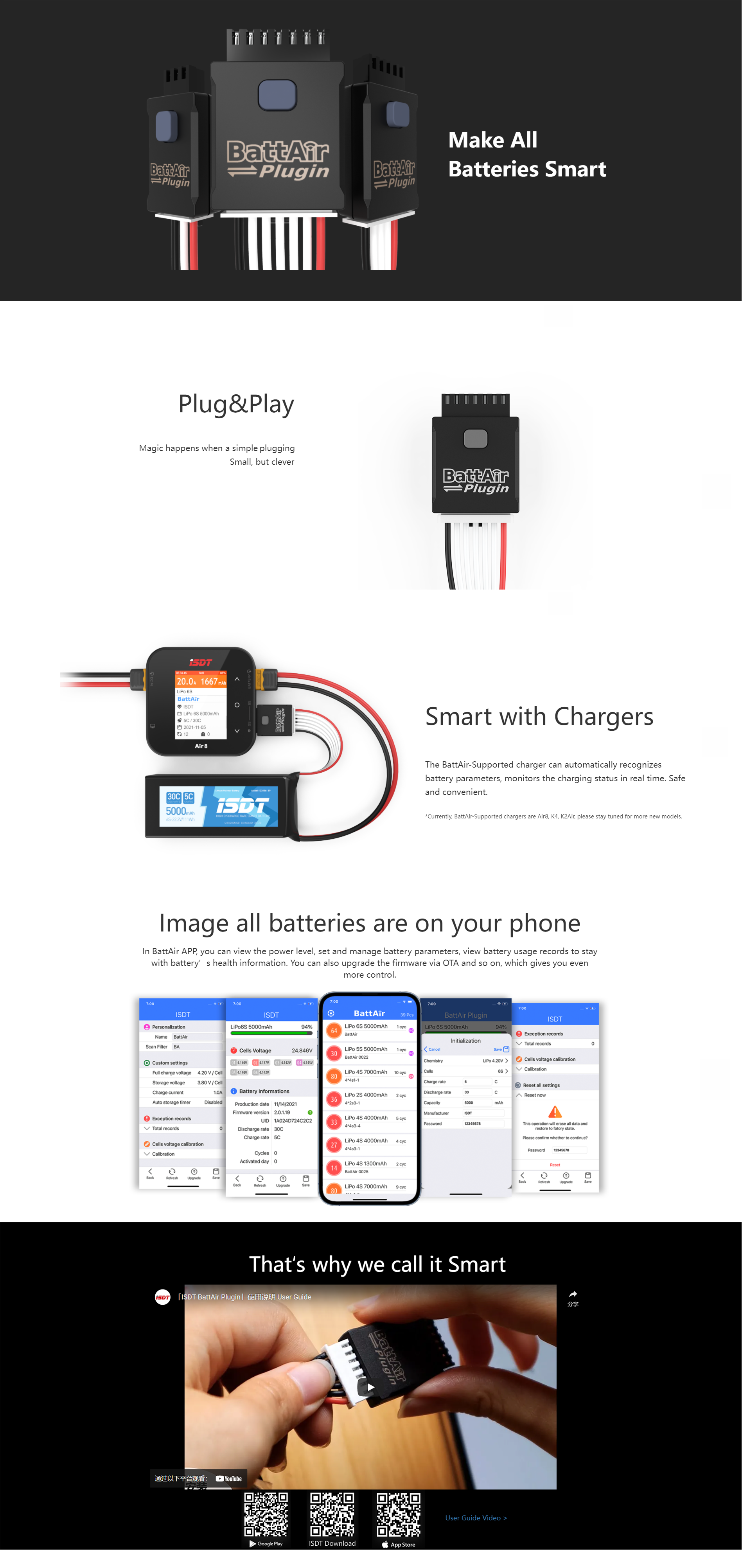 5PcsISDT2S3S4S5S6SBattAirPluginVoltageCheckerBluetoothAPPSmartPlugforLiFeLiPoLiHvULiHvBattery-1917769-1