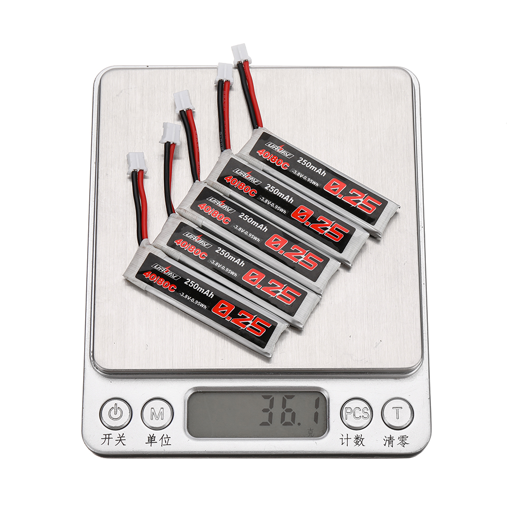 5PcsURUAV38V250mAh40C80C1SHV435VLiPoBatteryPH20PlugforRCDrone-1985645-9