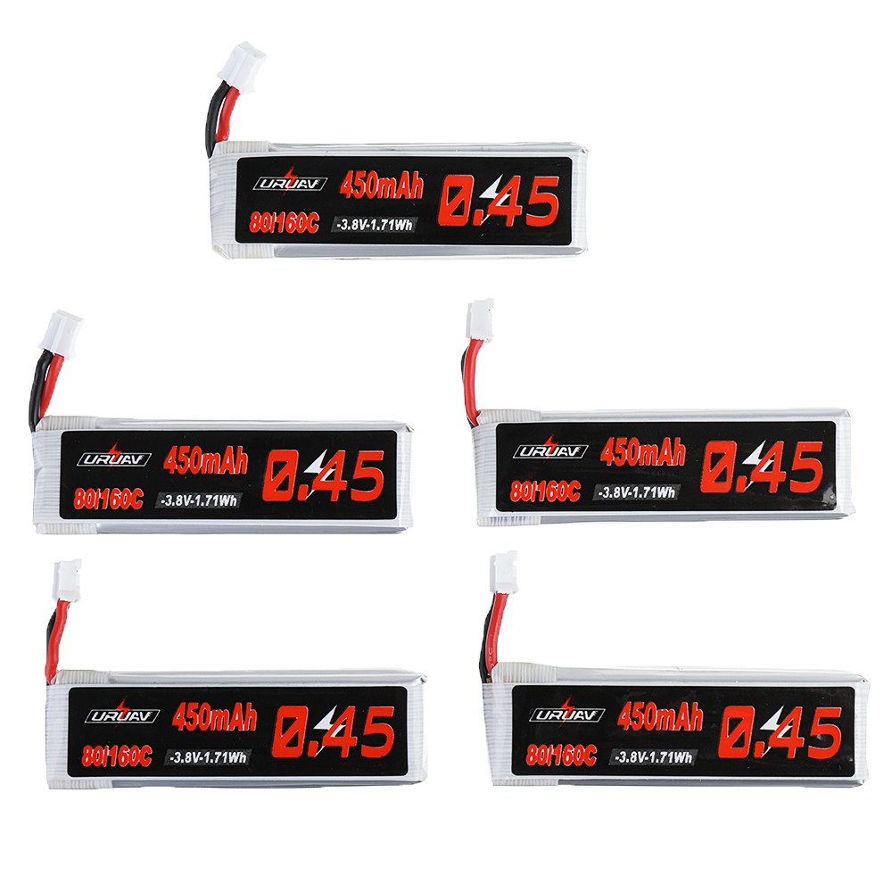 5PcsURUAV38V450mAh80C160C1SLipoBatteryPH20PlugforHappymodelCrux3EMAXEZTinyhawkII75mmTiny7HappymodelS-1614624-2