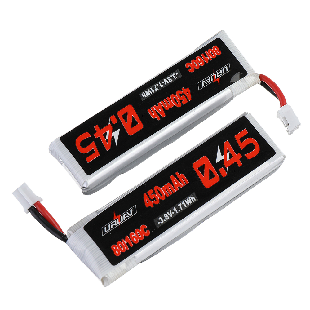 5PcsURUAV38V450mAh80C160C1SLipoBatteryPH20PlugforHappymodelCrux3EMAXEZTinyhawkII75mmTiny7HappymodelS-1614624-6
