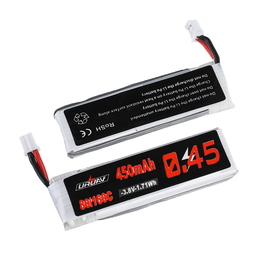 5PcsURUAV38V450mAh80C160C1SLipoBatteryPH20PlugforHappymodelCrux3EMAXEZTinyhawkII75mmTiny7HappymodelS-1614624-7