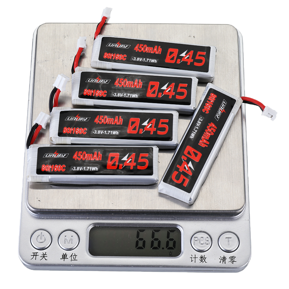 5PcsURUAV38V450mAh80C160C1SLipoBatteryPH20PlugforHappymodelCrux3EMAXEZTinyhawkII75mmTiny7HappymodelS-1614624-10
