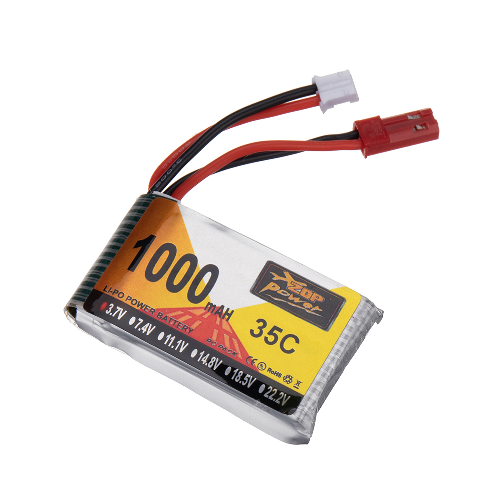 5PcsZOPPower37V1000mAh35C1SLiPoBatteryJSTPH20PlugforRCDrone-1978410-2