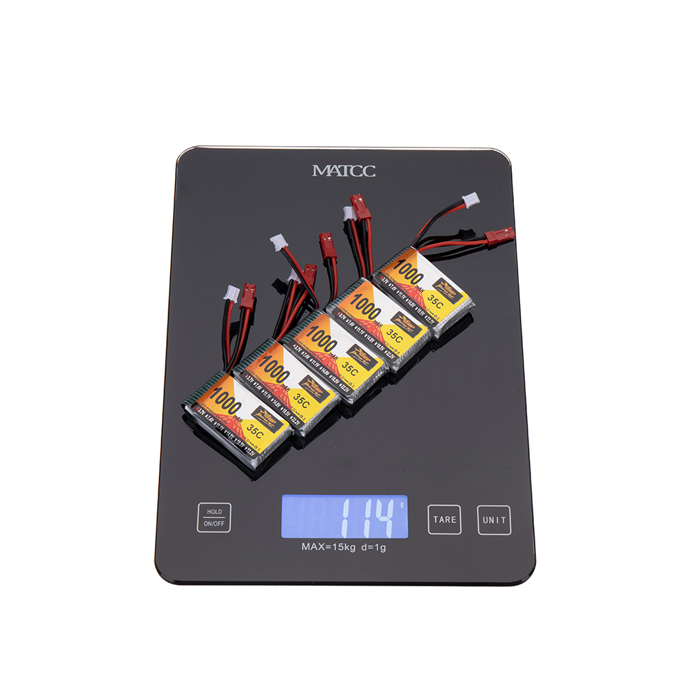 5PcsZOPPower37V1000mAh35C1SLiPoBatteryJSTPH20PlugforRCDrone-1978410-8